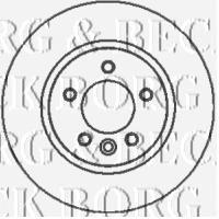 BBD5931S Borg&beck freno de disco delantero
