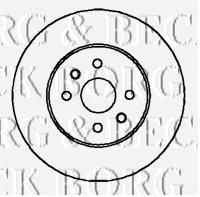 BBD5876S Borg&beck disco de freno trasero