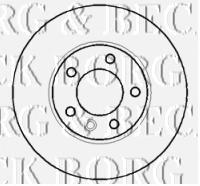 BBD5901S Borg&beck freno de disco delantero