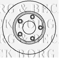 BBD5909S Borg&beck freno de disco delantero