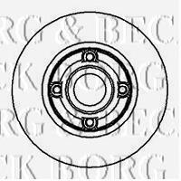 BBD5889S Borg&beck disco de freno trasero