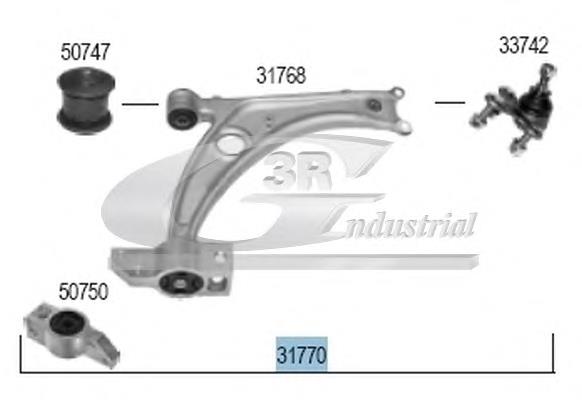 31770 3RG barra oscilante, suspensión de ruedas delantera, inferior derecha