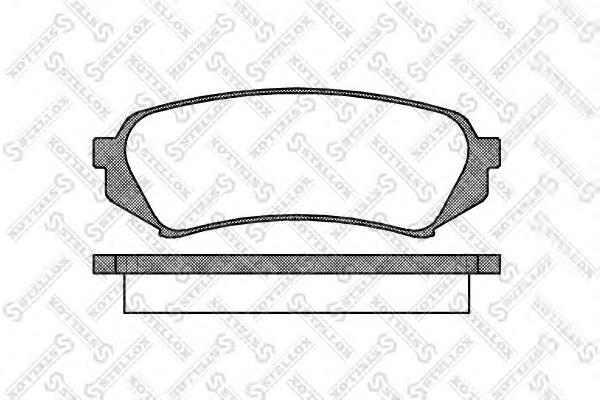 717 000B-SX Stellox pastillas de freno traseras