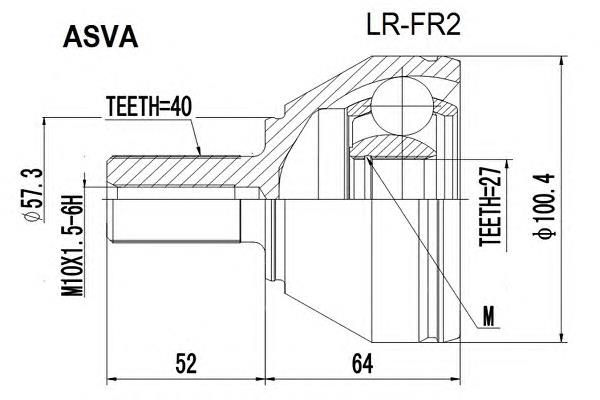 LRFR2 Asva junta homocinética exterior delantera