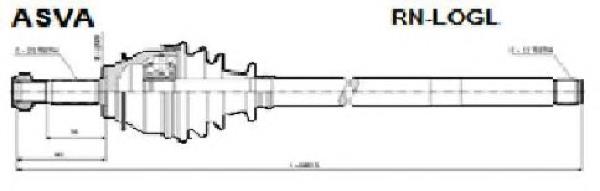 RNLOGL Asva junta homocinética exterior delantera
