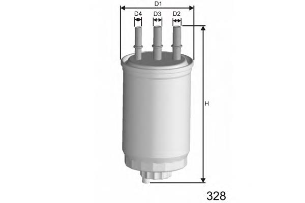 M445 Misfat filtro combustible