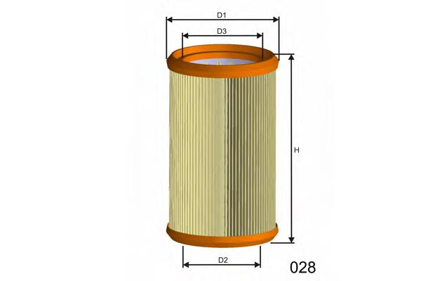 R257 Misfat filtro de aire