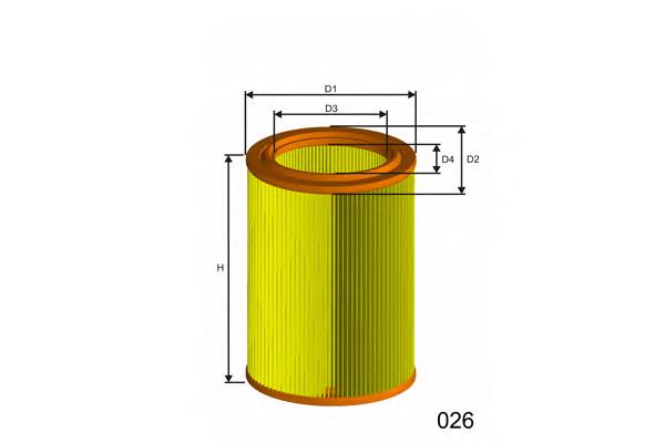 R252 Misfat filtro de aire