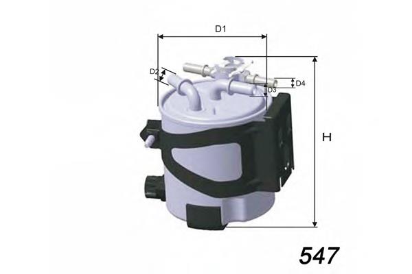 M590 Misfat filtro combustible