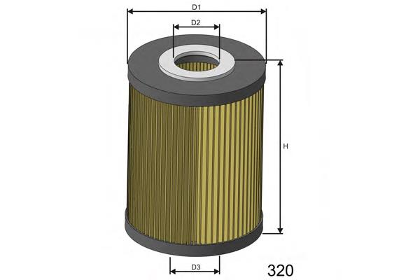 L028 Misfat filtro de aceite