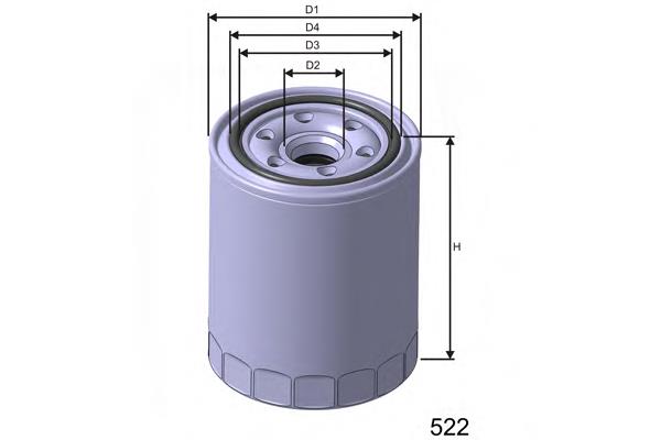 Z248 Misfat filtro de aceite