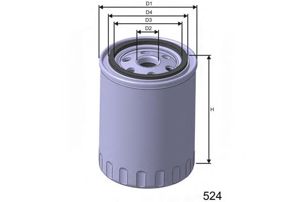 Z117 Misfat filtro de aceite