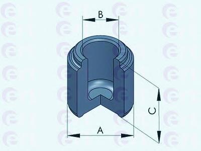 150791-C ERT émbolo, pinza del freno trasera