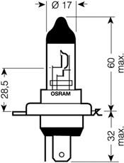 64193-01B Osram bombilla halógena