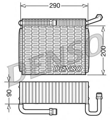 DEV01005 Denso evaporador, aire acondicionado