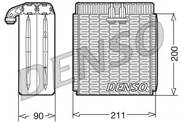 Evaporador, aire acondicionado DEV12001 Denso