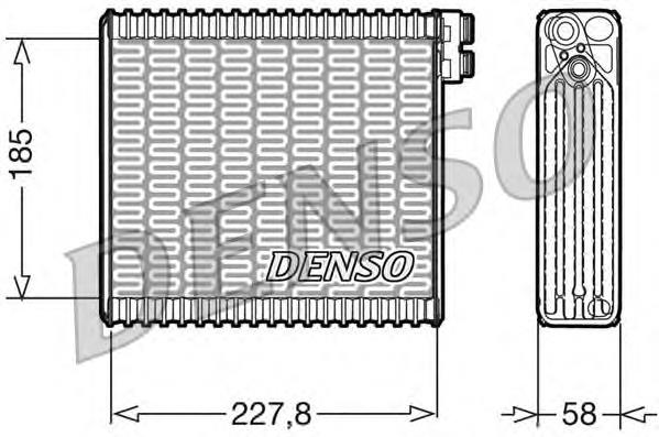 DEV09011 Denso evaporador, aire acondicionado