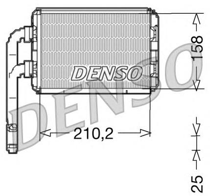 DRR23016 Denso radiador de calefacción