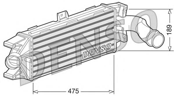 DIT12003 Denso radiador de aire de admisión