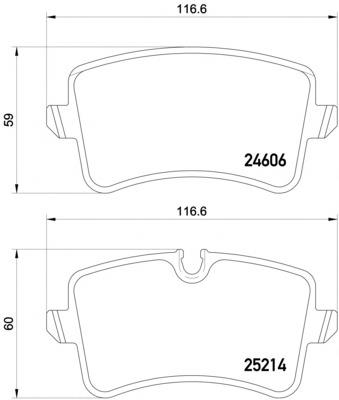 MDB3086 Mintex pastillas de freno traseras