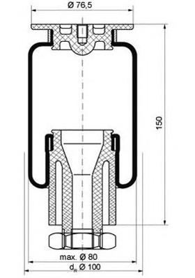 Bolsa de aire de cabina A0005531010 Mercedes