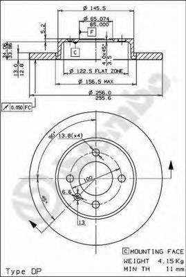 08.5149.14 Brembo freno de disco delantero