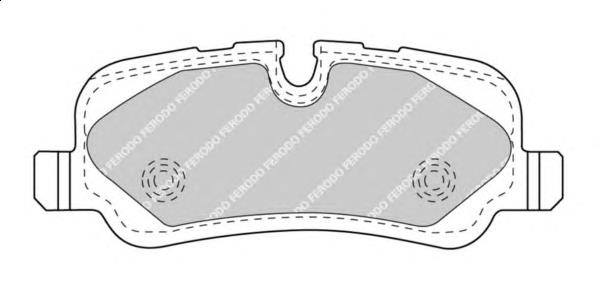 FDB4432 Ferodo pastillas de freno traseras