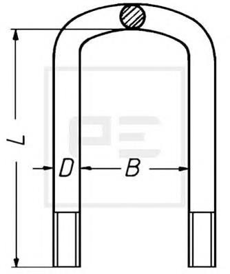 Brida de ballesta 3213511125 Mercedes