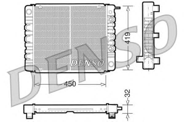 DRM33002 Denso radiador refrigeración del motor