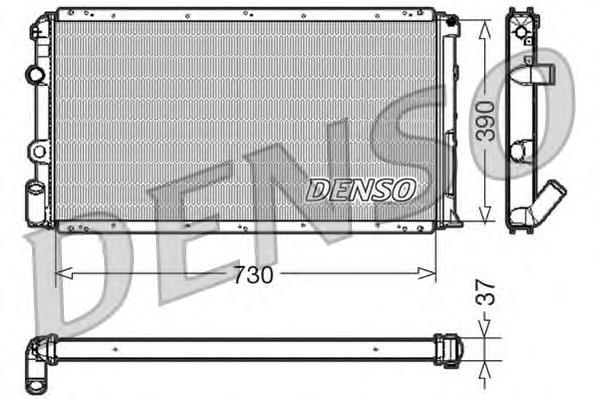 DRM23091 Denso radiador refrigeración del motor