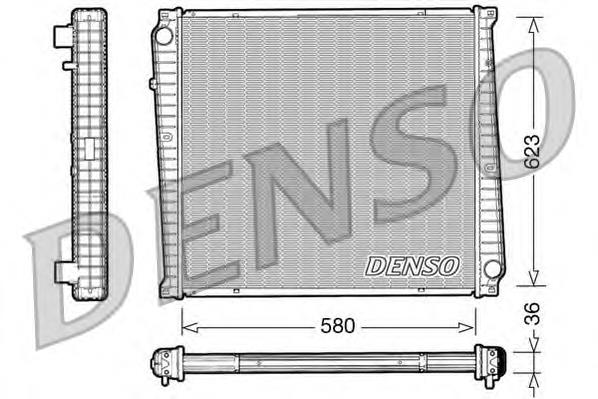 DRM23017 Denso radiador refrigeración del motor