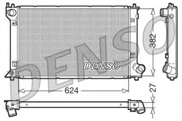 DRM50027 Denso radiador refrigeración del motor