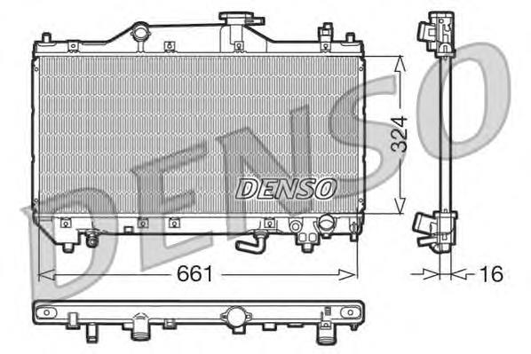 DRM50031 Denso radiador refrigeración del motor