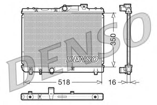 DRM50029 Denso radiador refrigeración del motor