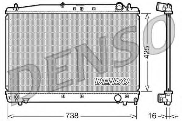 DRM50033 Denso radiador refrigeración del motor