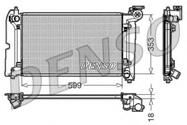 DRM50011 Denso radiador refrigeración del motor