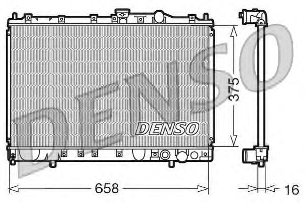 DRM45002 Denso radiador refrigeración del motor