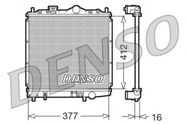 DRM45001 Denso radiador refrigeración del motor