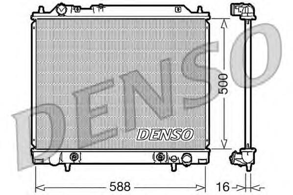 DRM45013 Denso radiador refrigeración del motor