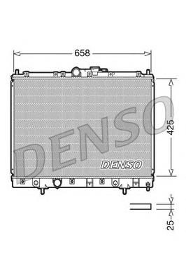 DRM45006 Denso radiador refrigeración del motor