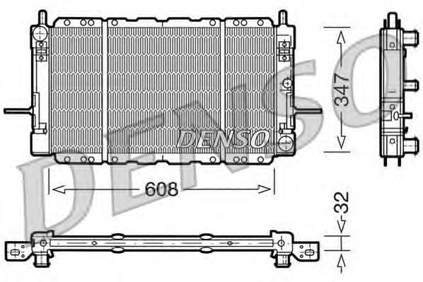 DRM10085 Denso radiador refrigeración del motor