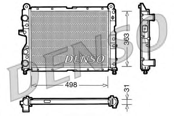 DRM09131 Denso radiador refrigeración del motor