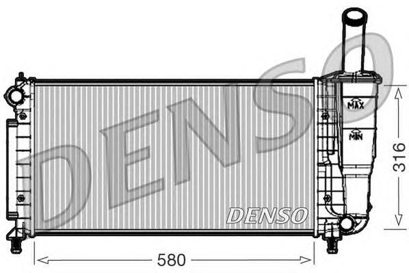 DRM09105 Denso radiador refrigeración del motor