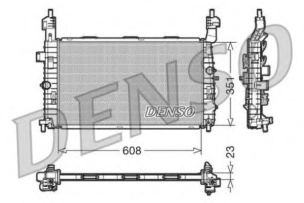 DRM20092 Denso radiador refrigeración del motor