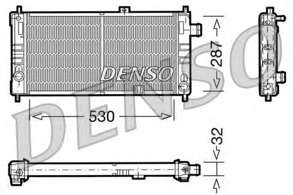 DRM20064 Denso radiador refrigeración del motor