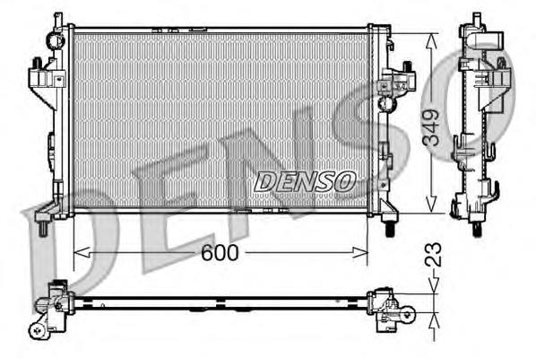 DRM20045 Denso radiador refrigeración del motor