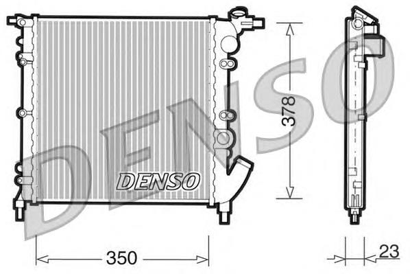 DRM23003 Denso radiador refrigeración del motor