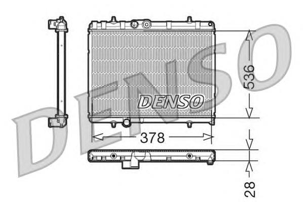 DRM21056 Denso radiador refrigeración del motor