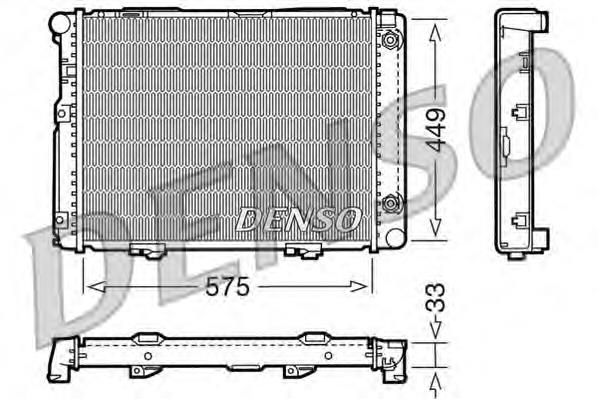 DRM17061 Denso radiador refrigeración del motor