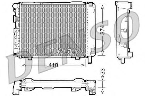 DRM17062 Denso radiador refrigeración del motor